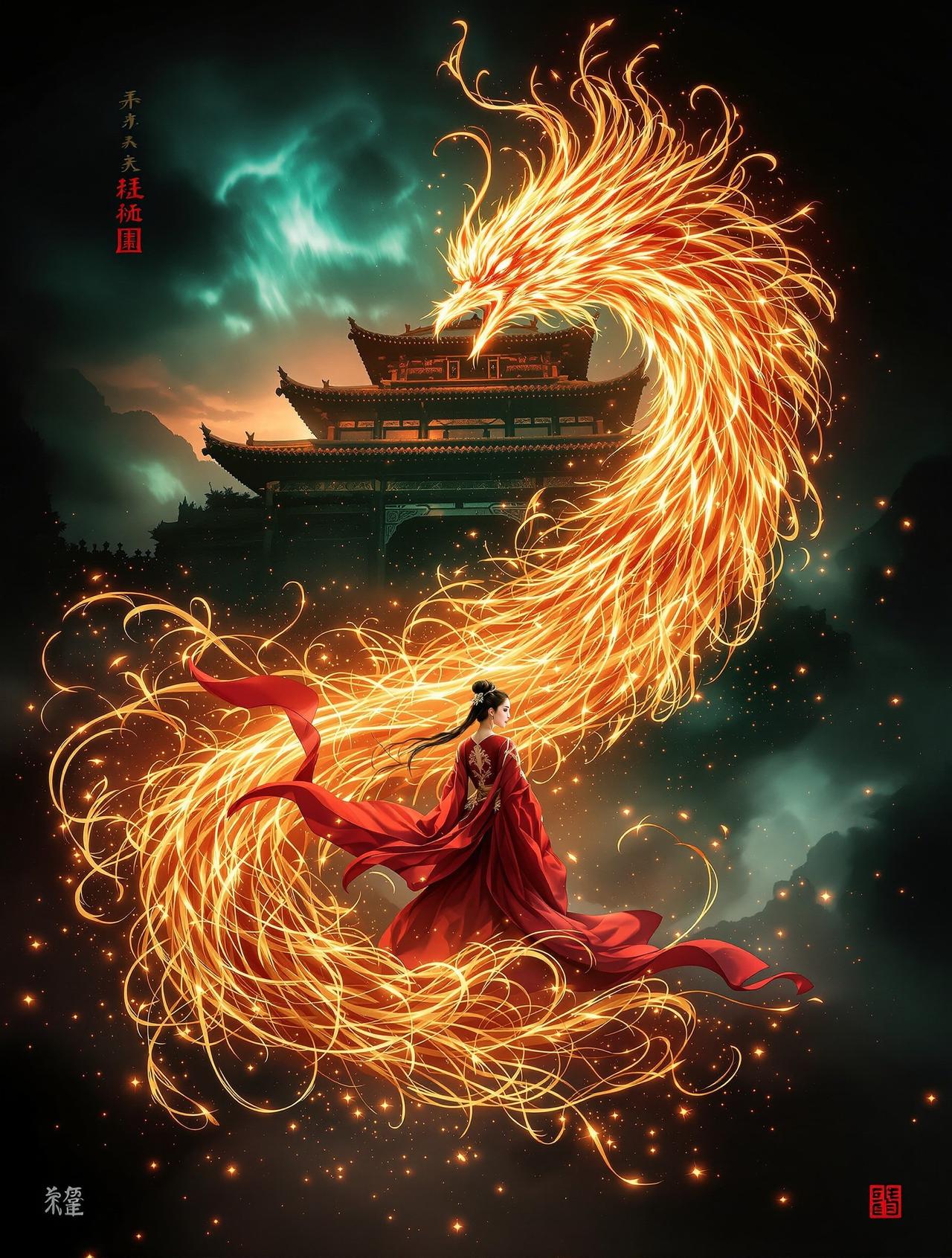 AI理论《凤鸣九天》海报